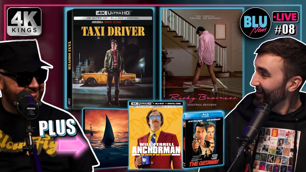 TAXI DRIVER 4K, RISKY BUSINESS 4K, FILM VAULT 4K STEELS, KINO 4K THRILLERS, DEAD ALIVE & THE GETAWAY