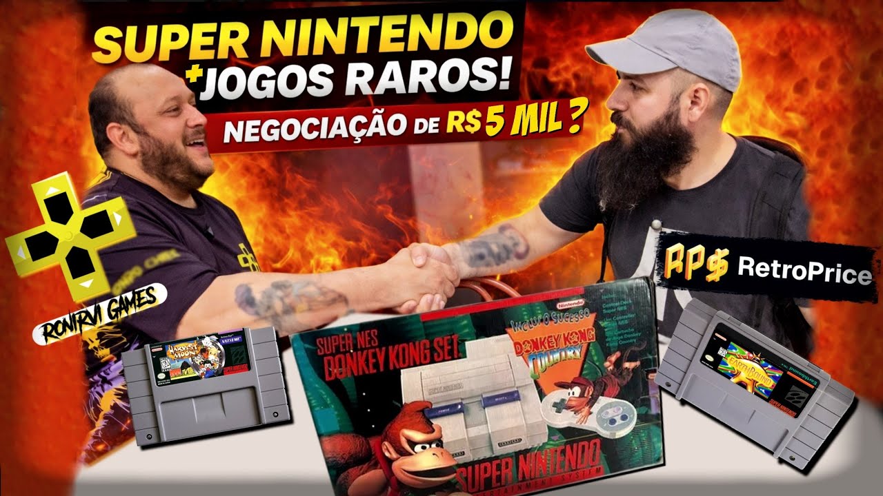 Tem Certeza que Vai Vender? Super Nintendo + Jogos Raros: Quanto Vale?
