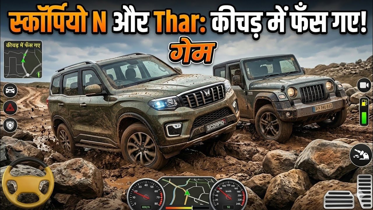 Scorpio N vs thar rock 🤘#gaming 