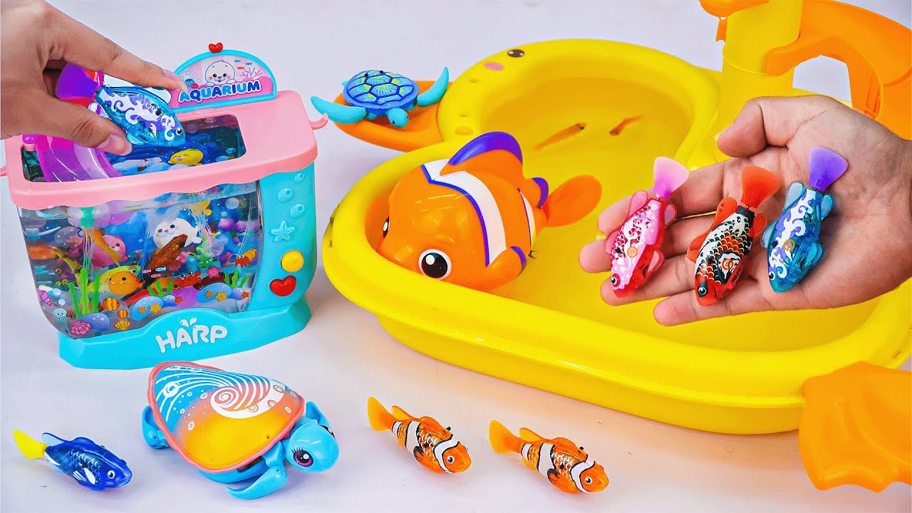 toy asmr | Zuru Robo Alive Aquarium Playset ASMR Satisfying with Unboxing No Talking | Review Toys🐠