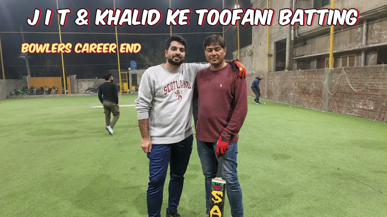 J I T & Khalid Ke Toofani Batting, Bowlers Career End🏏😳#cricket #cricketlover #viralvideos  