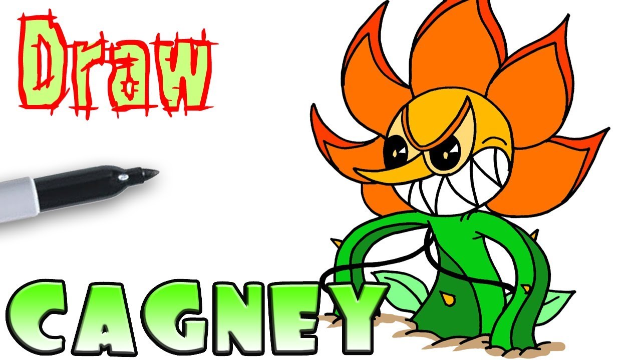 How to Draw Cagney Carnation Final Phase | Cuphead