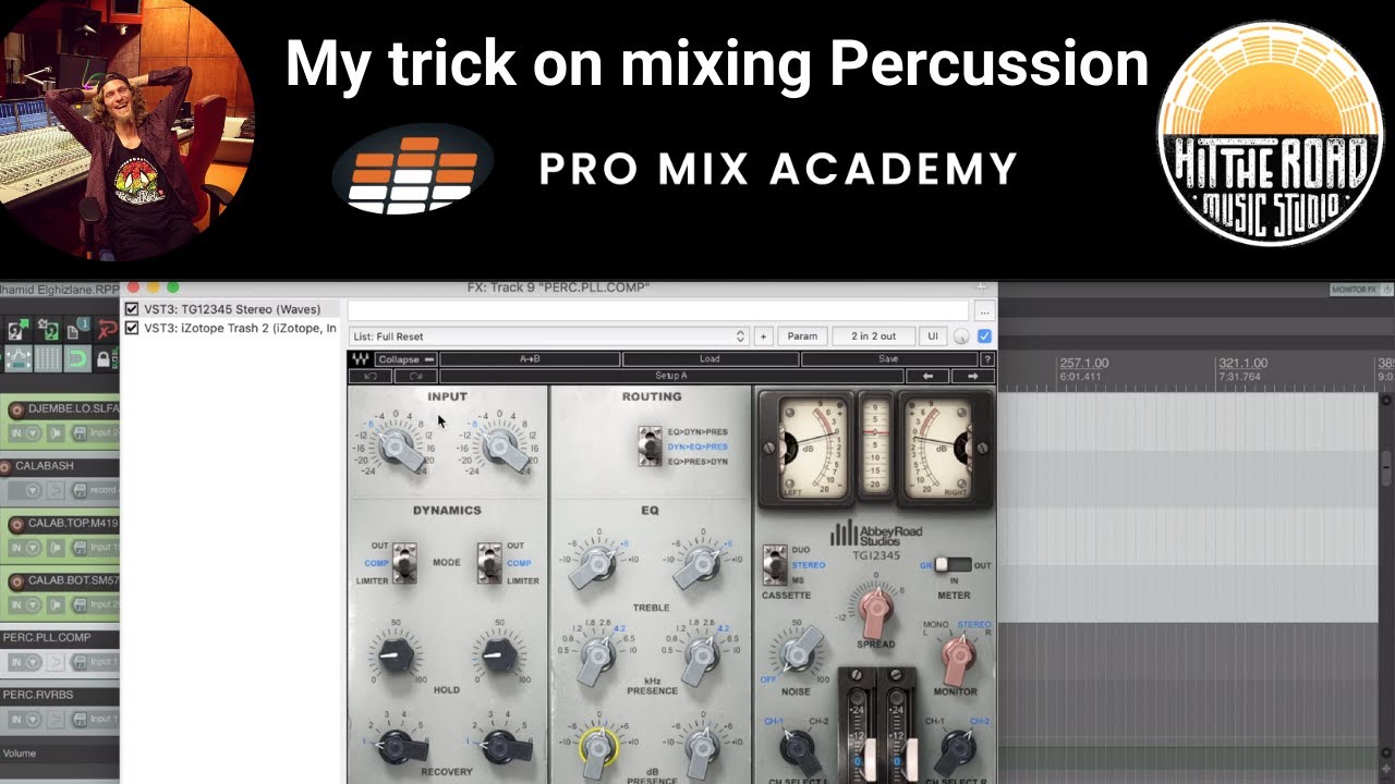 My trick on mixing Percussion with Parallel Distortion // Hit The Road Music // Promix Academy