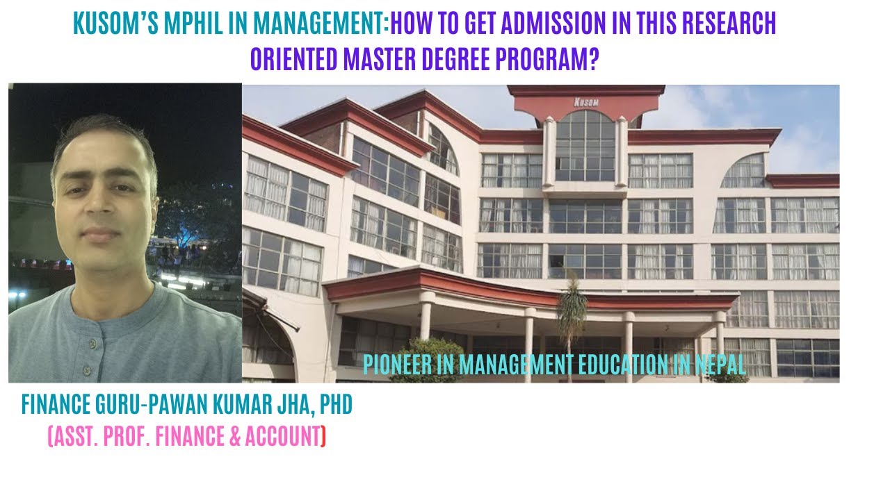 119.KUSOM KO MPhil in Management (Foundation of PhD) Ma Admission Kasari Line?