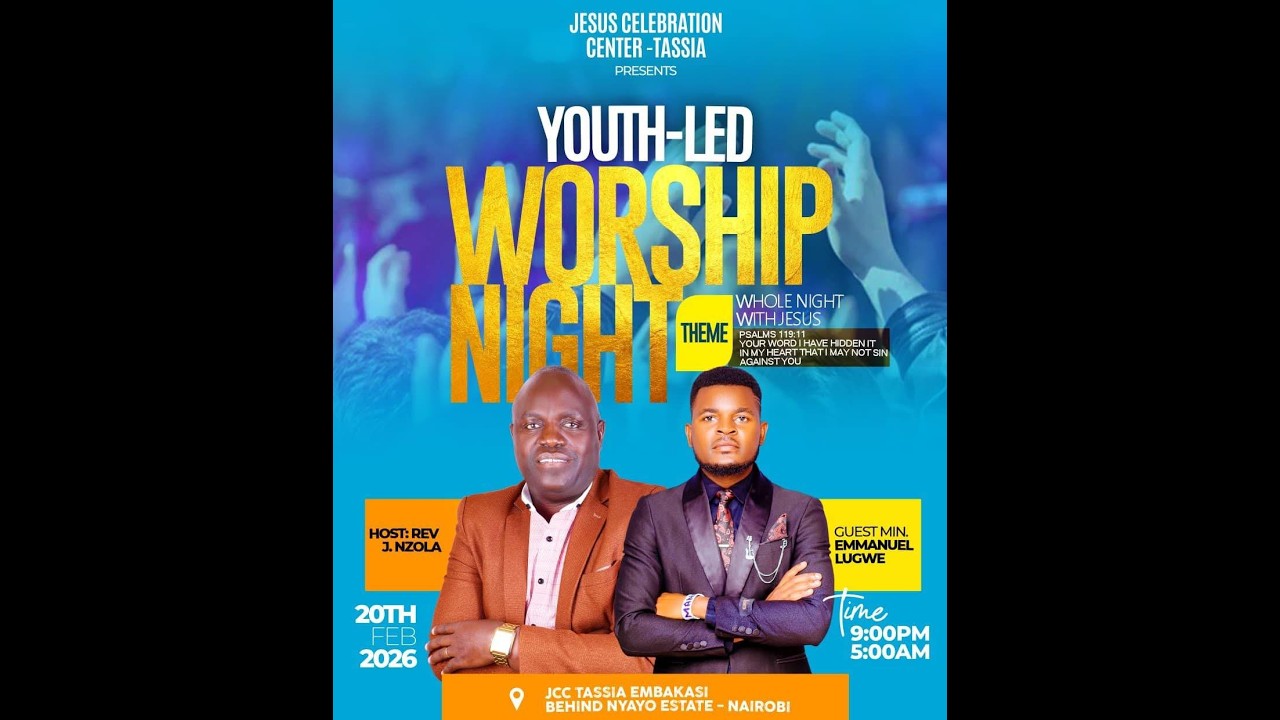 WELCOME TO OUR YOUTH WORSHIP EXPERIENCE.
