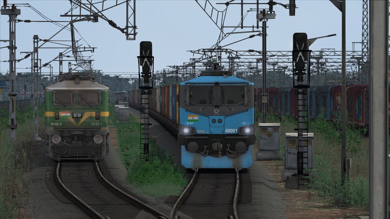 Caboose ride | Freight train Journey  | #indianrailways  | Railworks 3