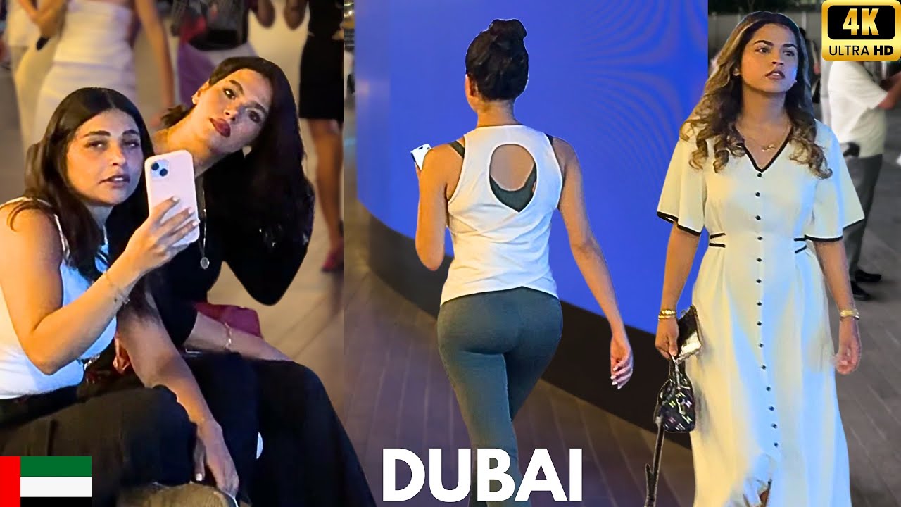BEAUTIFUL GIRLS At Dubai Mall & Burj Khalifa 🇦🇪 &ndash; 4K WALKING TOUR