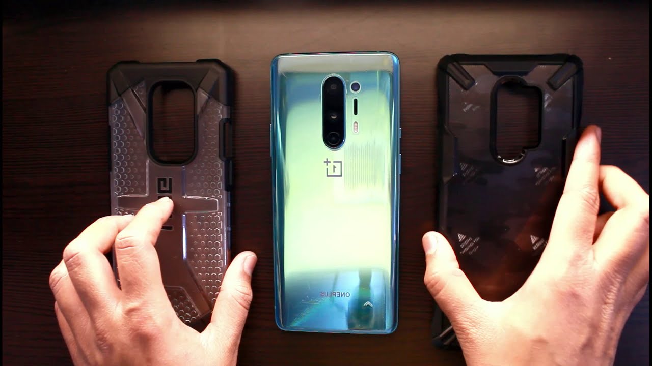 Ringke fusion-X [Camo Black] VS UAG Plasma [Ice] Rugged case for OnePlus 8 Pro