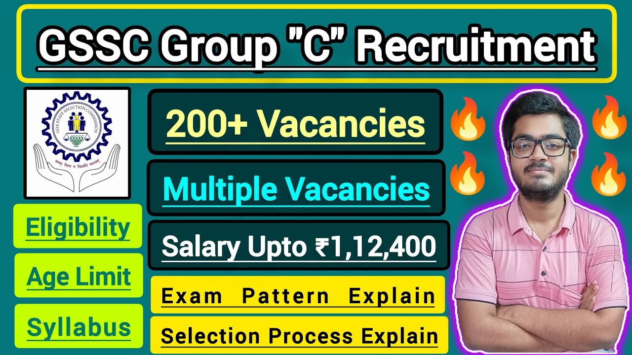GSSC Goa Group C Recruitment 2025 || 219 Vacancies || Talathi, VPS, Clerk, Lab Assistant etc. ||