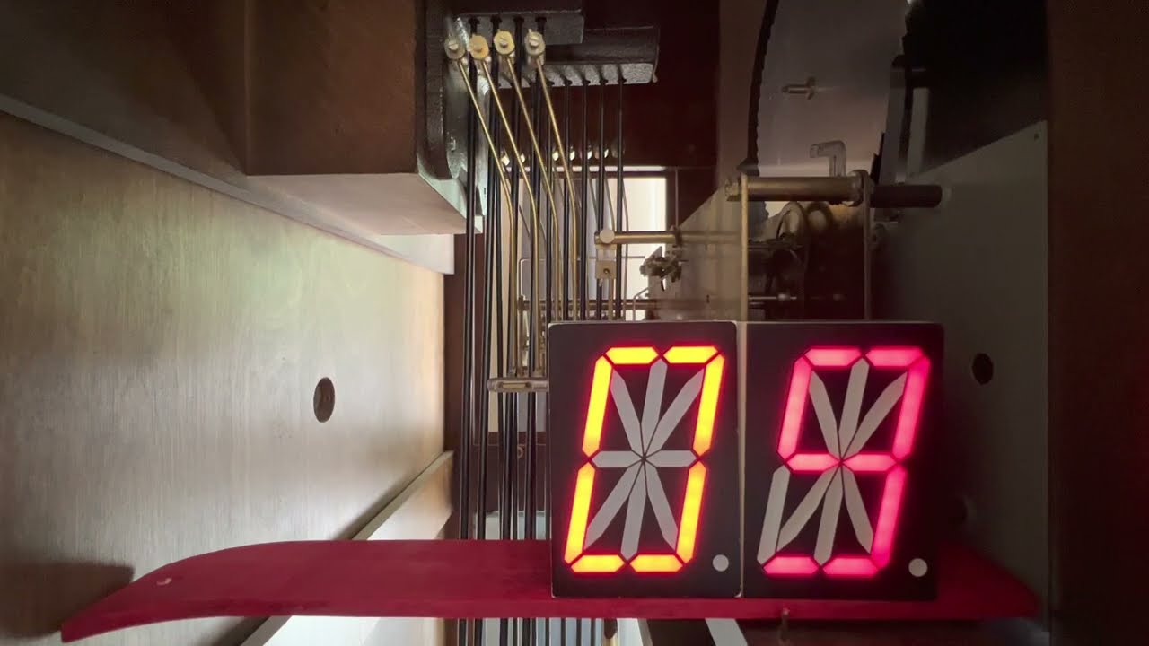 Inside View Of A 1978 Howard Miller Triple Chime Grandfather Clock Chiming 12:00 On St. Michaels