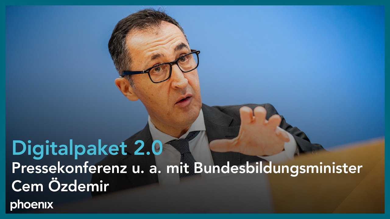 Digitalpakt 2.0: Pressekonferenz u. a. mit Bundesbildungsminister Cem Özdemir