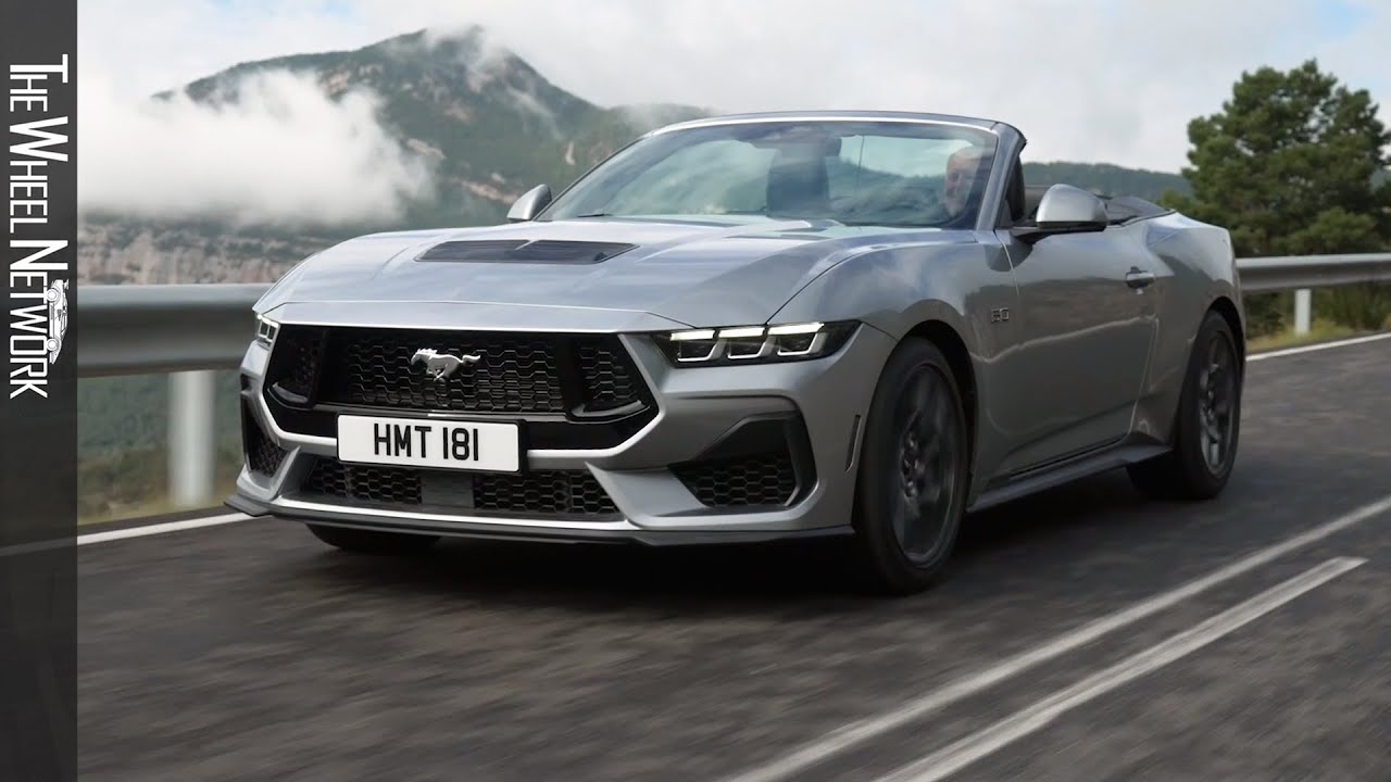 2024 Ford Mustang GT Convertible | Iconic Silver | Driving, Interior, Exterior (EU Spec)