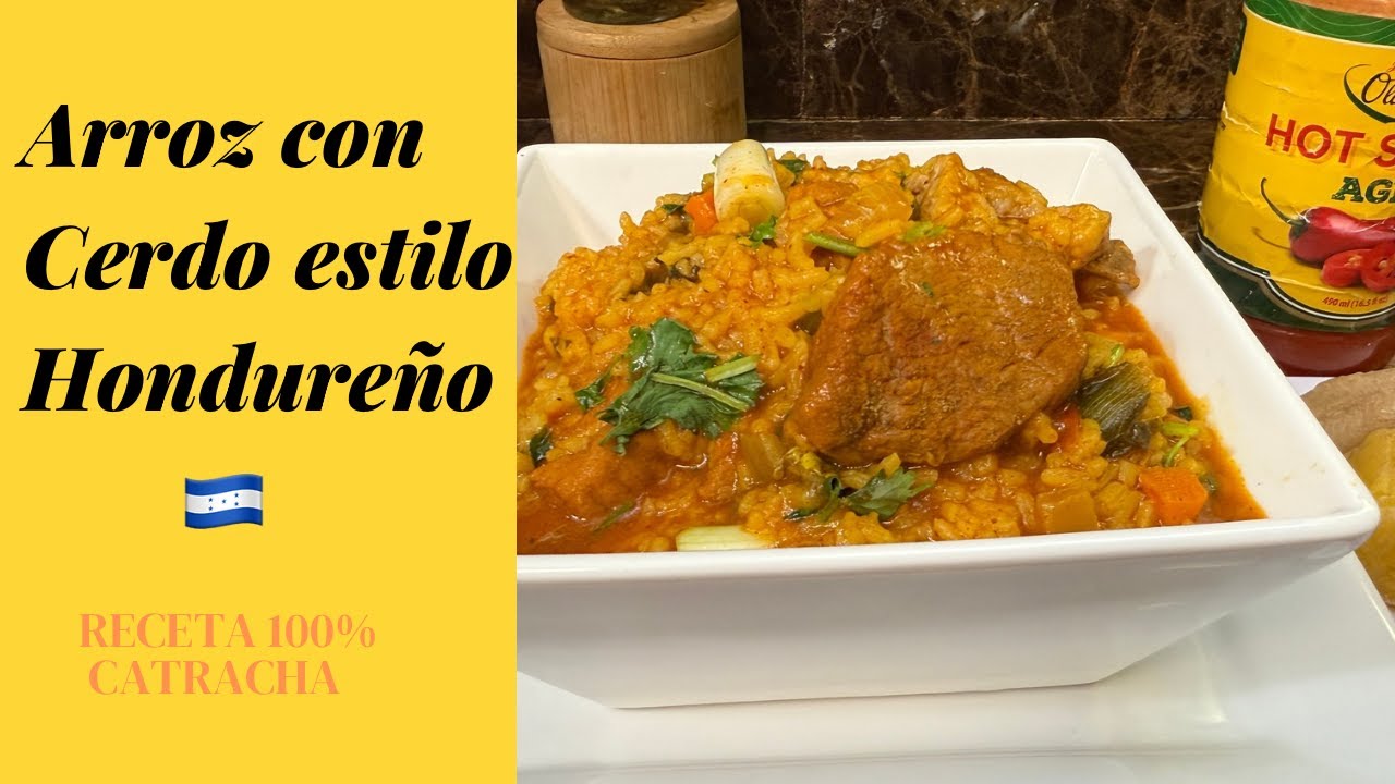 Como Hacer ARROZ CON CERDO | Estilo Hondureño 🇭🇳|