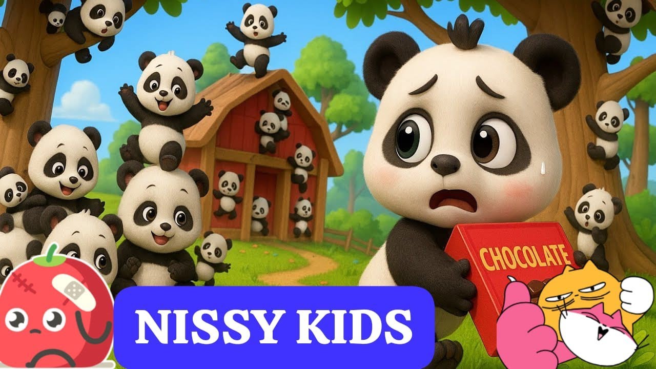 10 Little Pandas 🐼 | Nursery Rhymes & Kids Songs | Cute Animal Song for Children 🎶