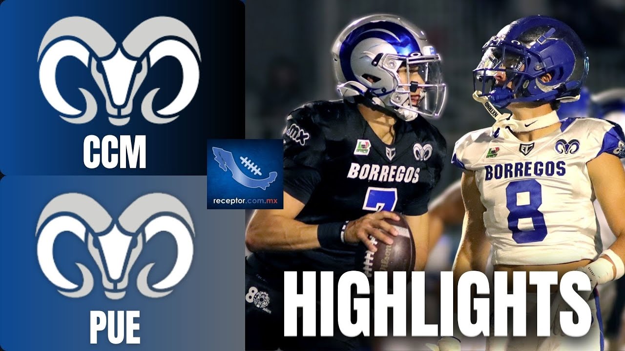 HIGHLIGHTS | Borregos CCM vs Borregos Puebla | KICKOFF LIGA MAYOR ONEFA 2025 | receptor