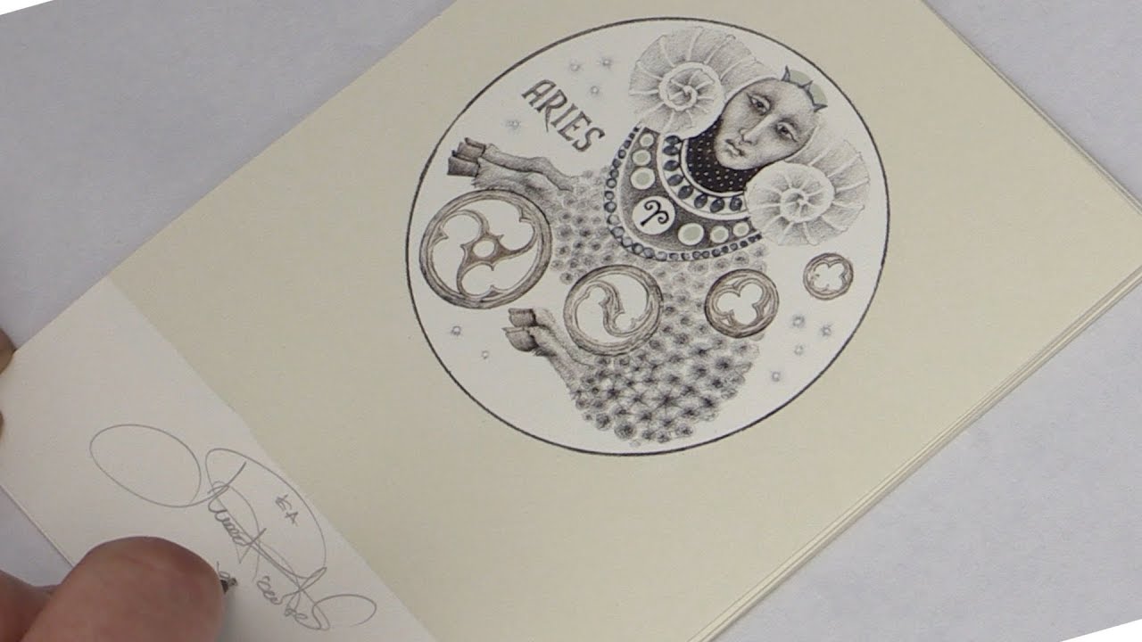 The Zodiac Marina Richter printing in Petr Korbelář`s lithography studio