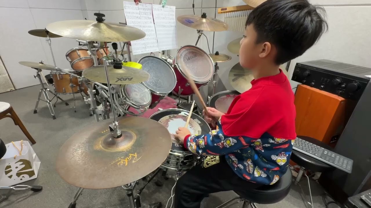 【嘉義爵士鼓教學】#周洛頡        Idol          Drum Cover  莊漢章打擊工作室