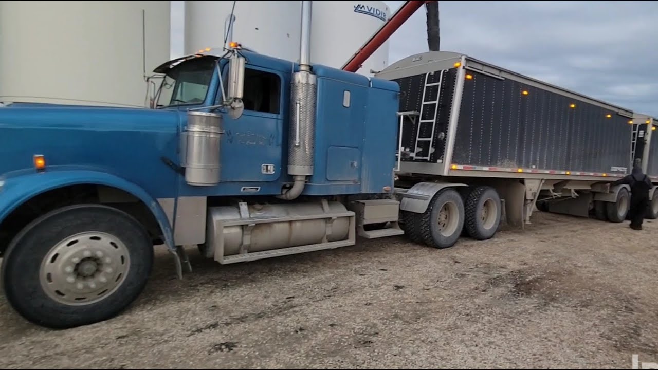 Shifting gears n Jakes, hauling wheat with a super B.