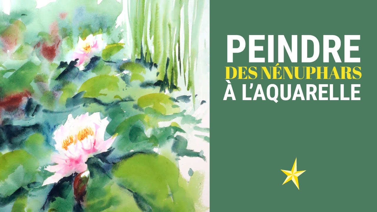 Peindre des nénuphars à l'aquarelle