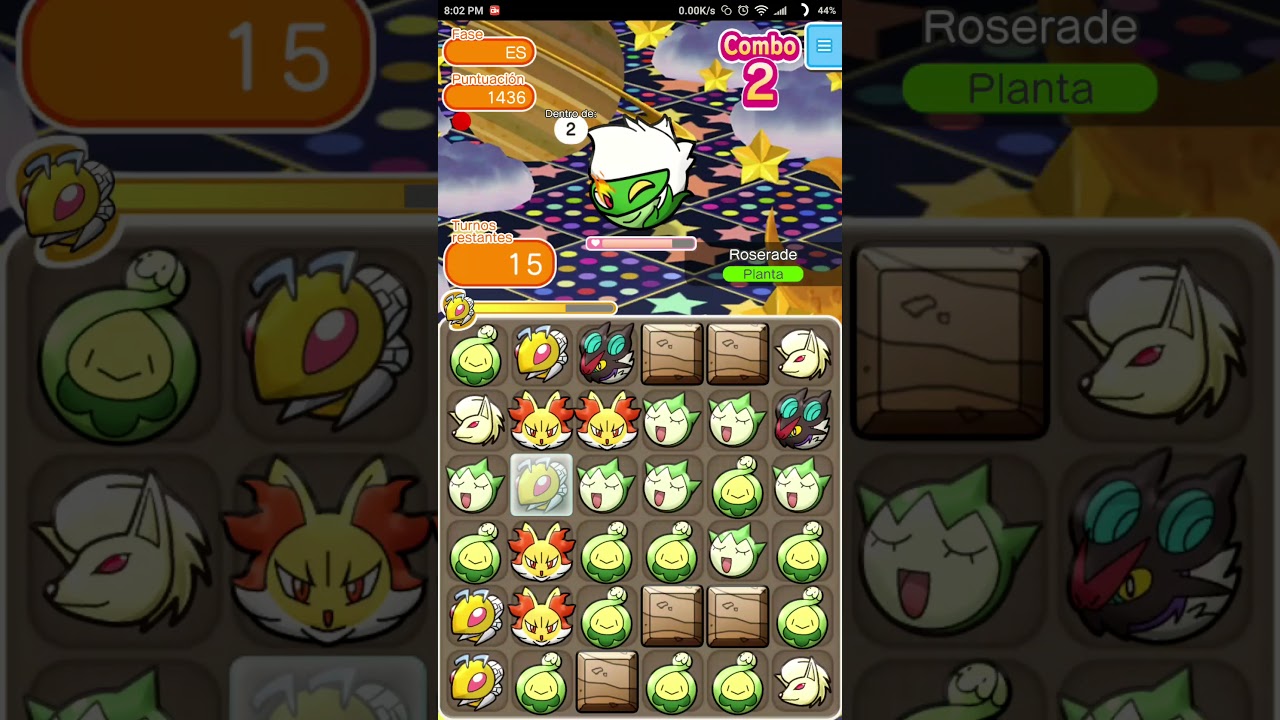 Pok&eacute;mon Shuffle - Roserade (Winking) [Itemless]. 22% Catchability.