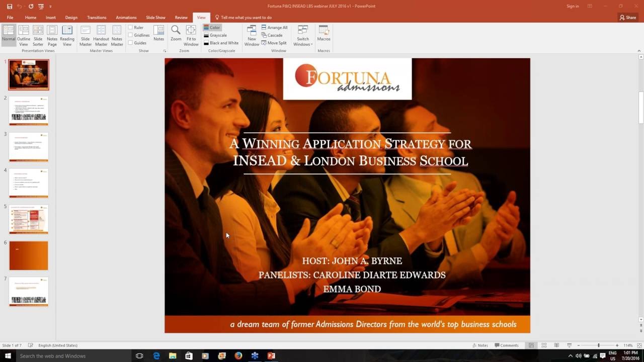How to Build a Winning MBA Application: With Poets & Quants and Fortuna's LBS & INSEAD Insiders