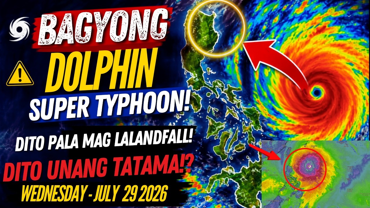 LATEST PAG-ASA UPDATE| JULY 29,2026 TYPHOON DOLPHIN LUMAKAS NA BAGONG BAGYO NASA LOOB NA NG PAR!