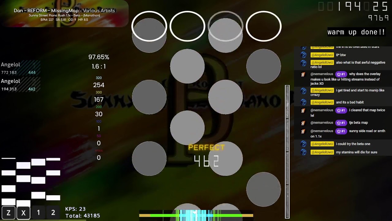 Osu!mania pre alpha stream