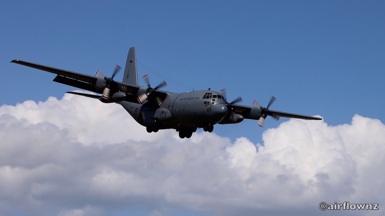 RNZAF C-130H final fly-past Northland New Zealand - 2025.
