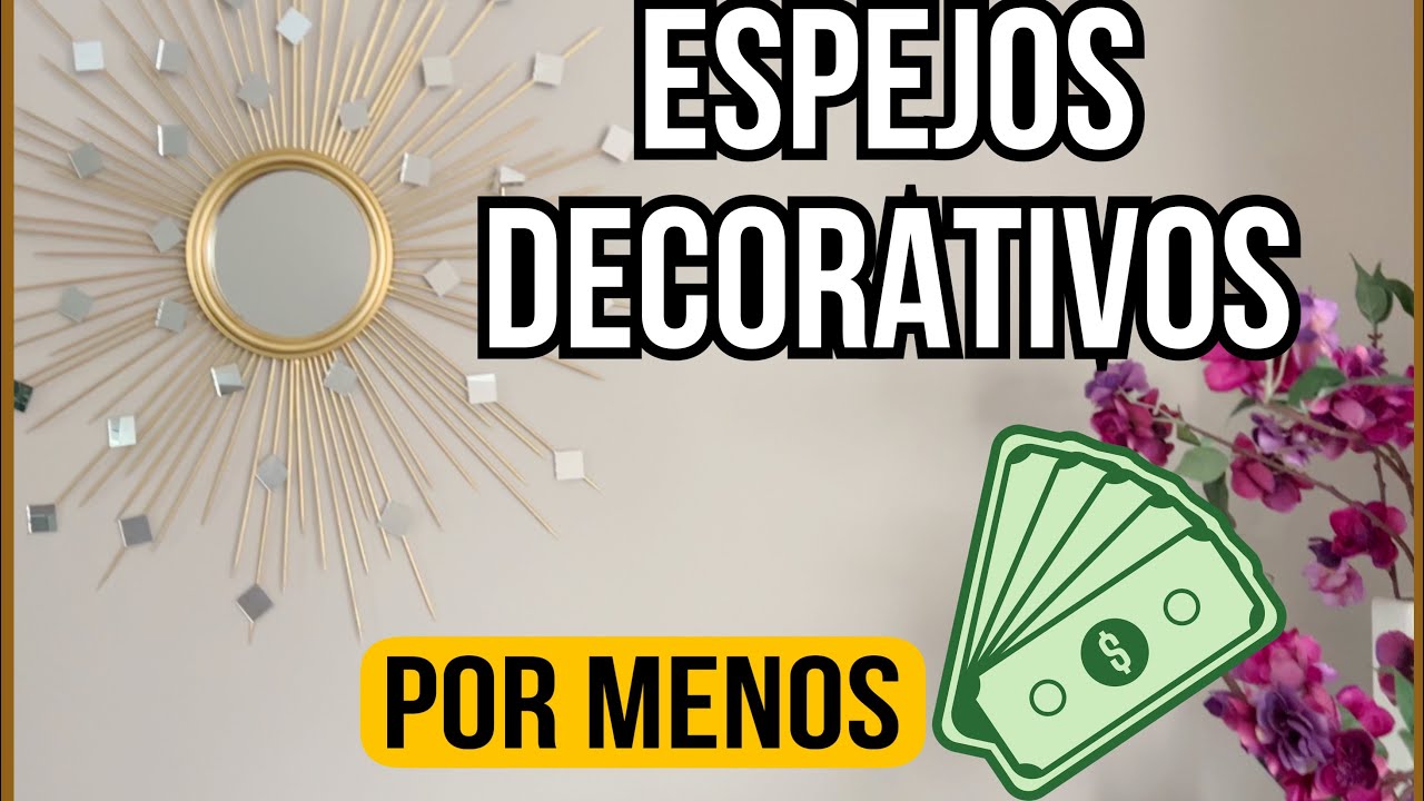 Como hacer espejos 🪞 decorativos por menos-diy dollar tree ideas