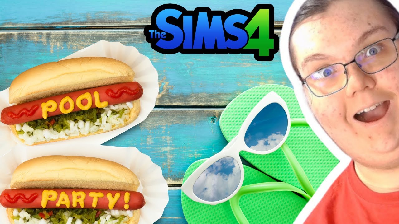 Cooking for a pool party in the Sims 4