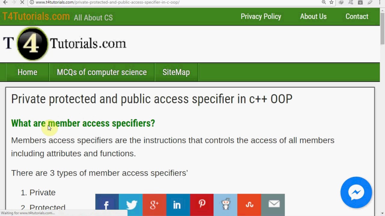 difference between private, protected and public access specifiers in hindi urdu