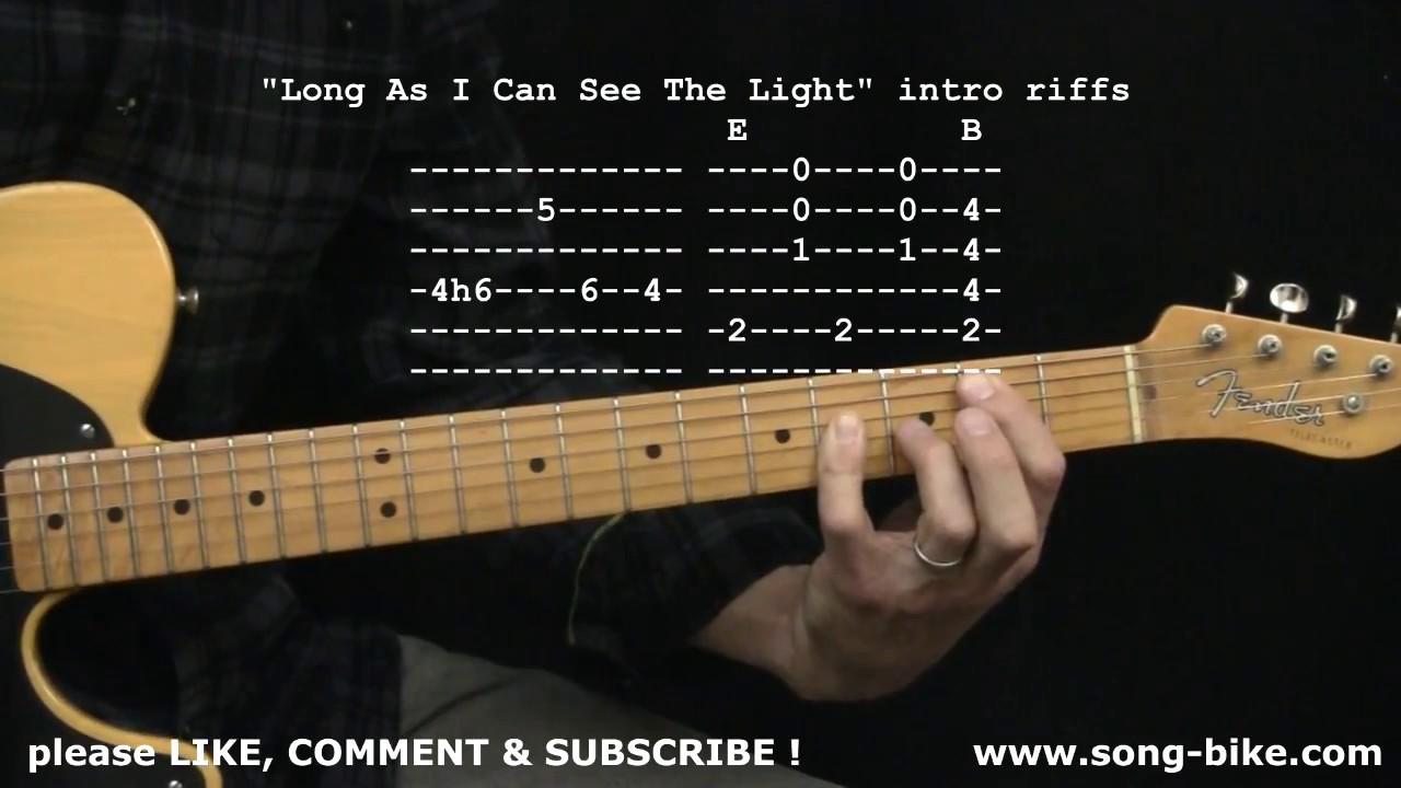 «Long As I Can See The Light» группы Creedence Clearwater Revival: 365 риффов для начинающих гита...