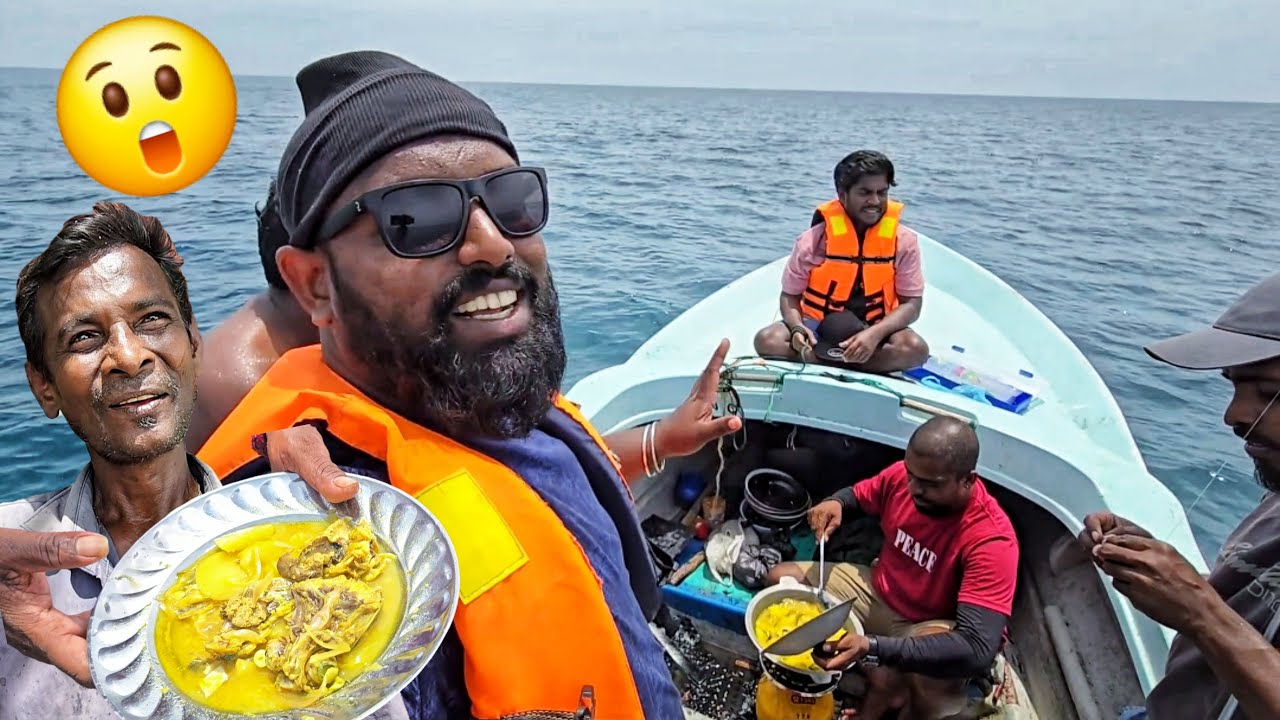 சுடச்சுட மட்டக்களப்பு உப்பு அவியல்!😍 நடுக்கடலில் Van Life Tamil Vlogs | Alasteen Rock | Day 30