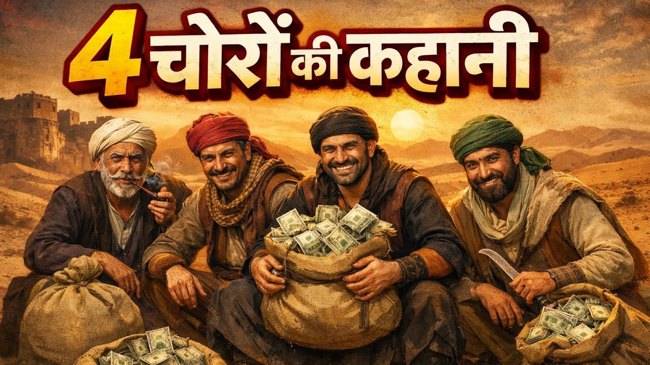चार चोरों की कहानी | आखिरी चोरी | प्रेरणादायक कहानी | motivational story in hindi 🤑🤔