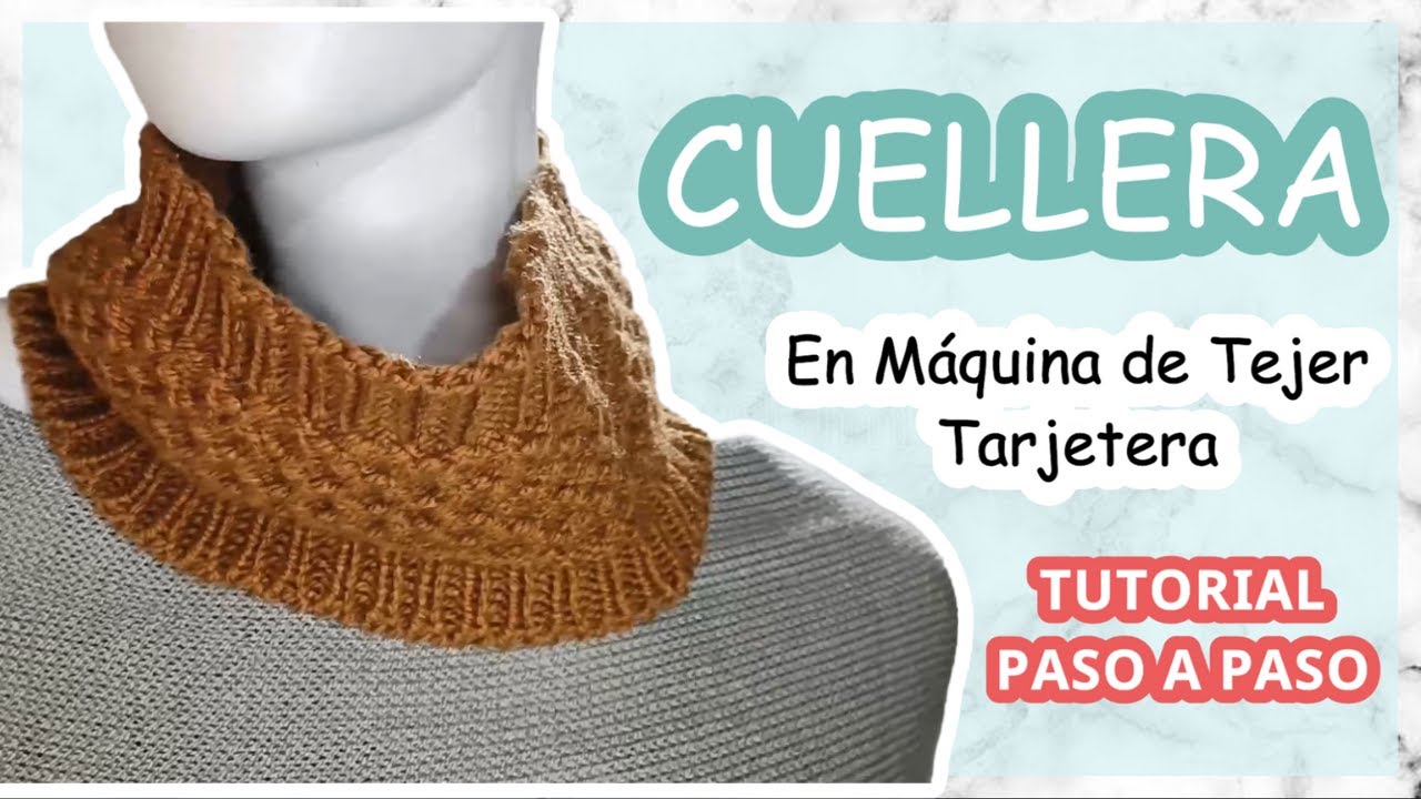 ¿Cómo tejer a máquina una CUELLERA utilizando TARJETA? | Comfy Tejidos