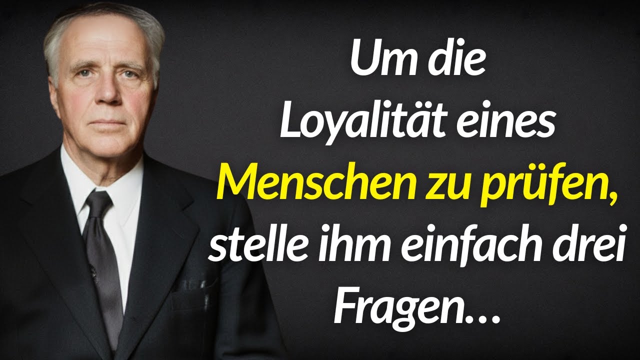 Die 3 Fragen, die wahre Loyalit&auml;t offenbaren | Robert Frost Zitate