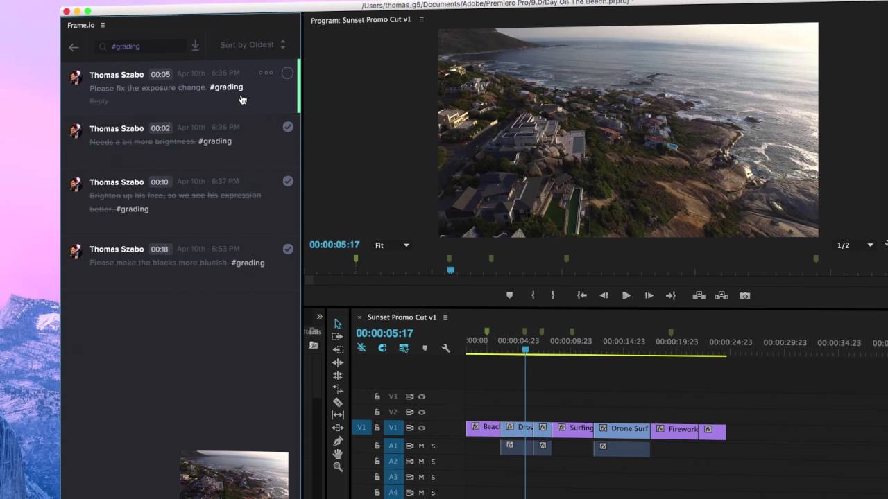 Управление задачами в Adobe Premiere Pro CC