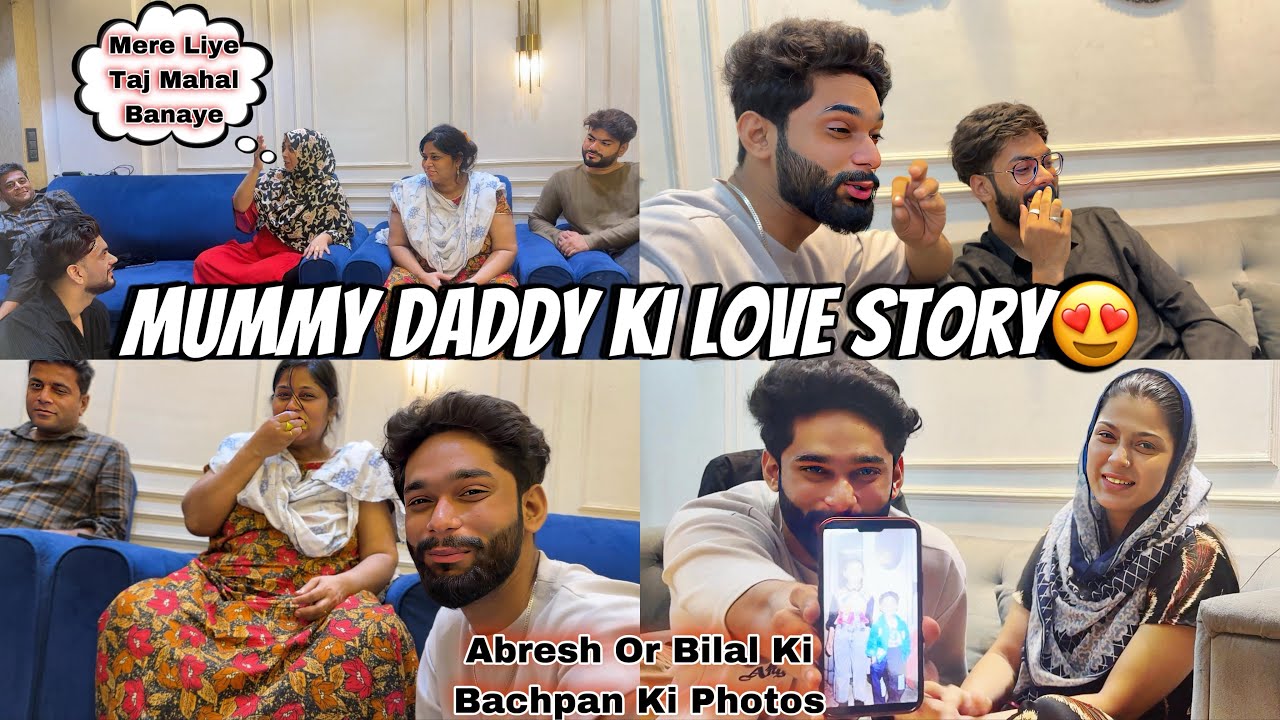 Mummy Daddy Ki Love Story😍Abresh or Bilal Ke Bachpan Ki Photos | Taj Mahal | AALTU FALTU |