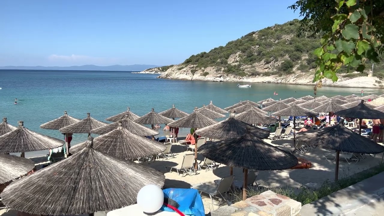 Klimataria Beach - Halkidiki, September 2022  4K #greece #sithonia #halkidiki