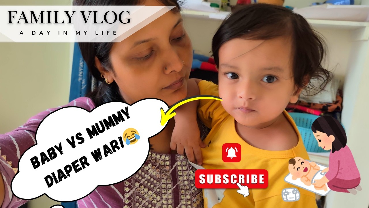 Baby vs Mummy – Diaper War Begins! 😂👶 | Mission Diaper Chang | Life With Simmi | India Vlog
