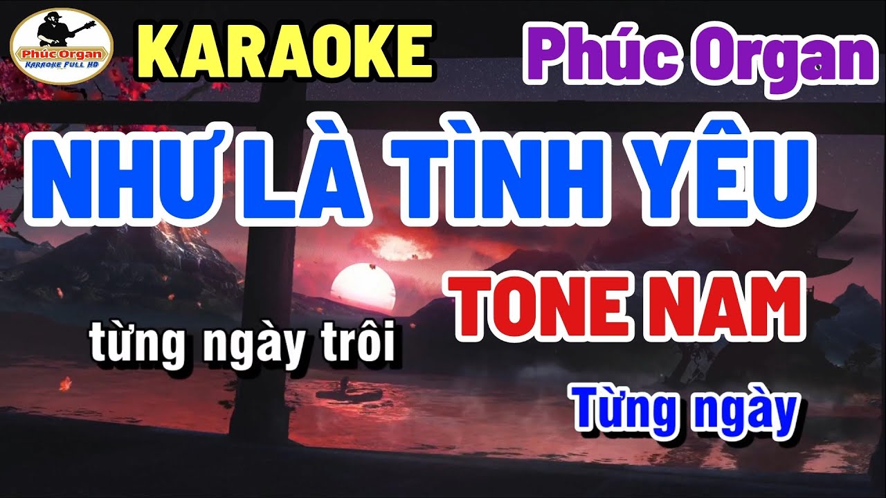Như Là Tình Yêu - Karaoke Cha Cha Cha | Tone Nam
