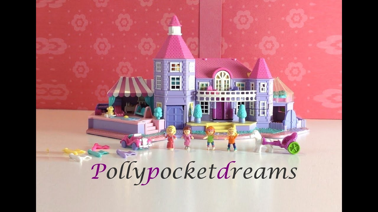 100% complete Magical Mansion Light-up 1994 Bluebird Pollyville mattel Vintage Polly Pocket Mini
