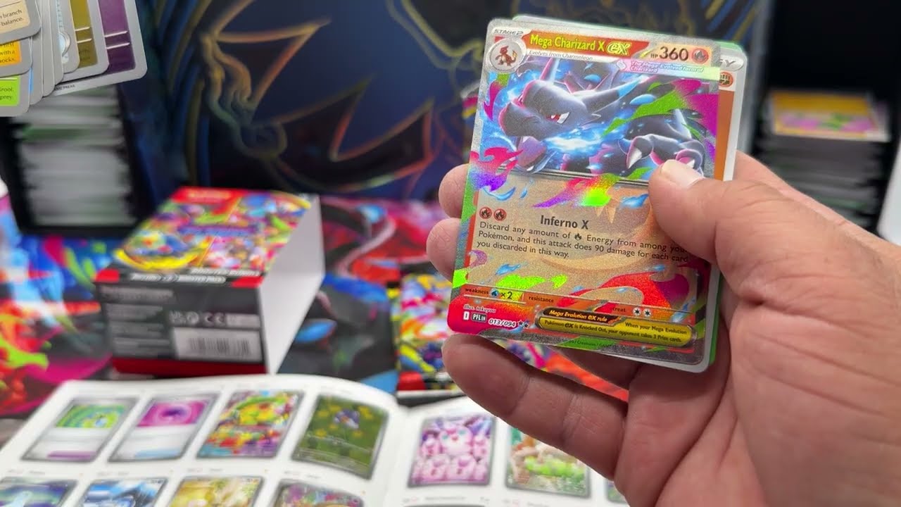 Pokémon Mega Evolution Phantasmal Flames 1st Booster Bundle! #hit #chasing #hyperrare #charizard 