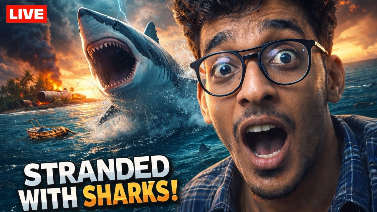 I Survived 100 Days With SHARKS in Stranded Deep! | Tamil LIVE | episode 1 | Sarkash Gaming