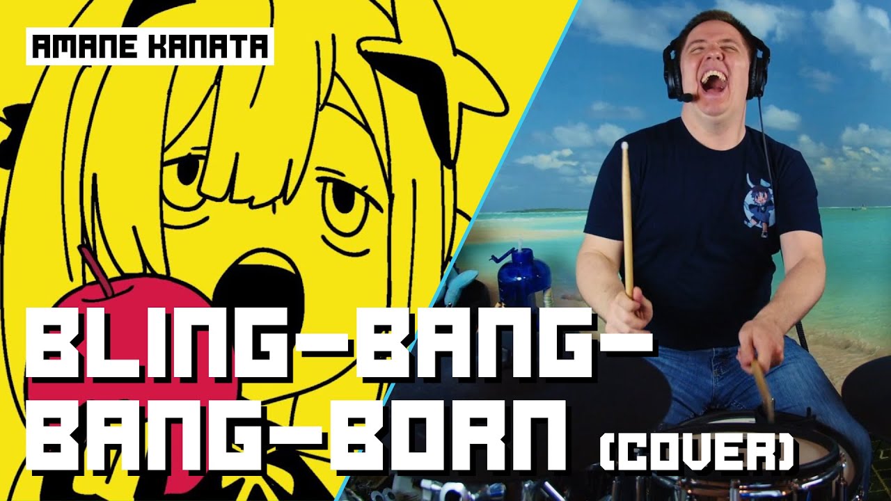 Bling-Bang-Bang-Born Cover - Amane Kanata | Drum Cover