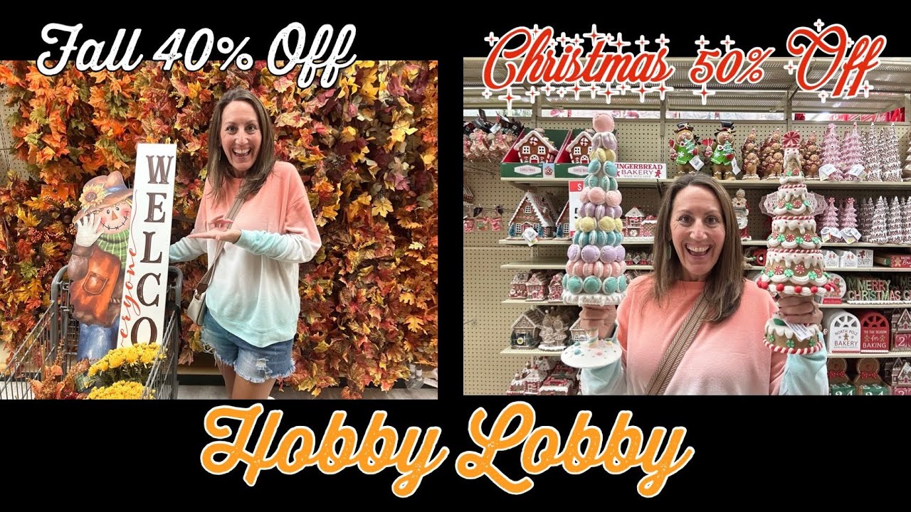 Hobby Lobby Shop With Me | Fall Shopping & CHRISTMAS IS 50% OFF | Merry Fall-Mas!