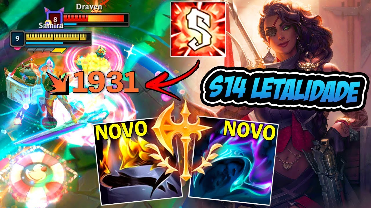 A NOVA SAMIRA FULL LETALIDADE DA SEASON 14 TÁ MUITO FORTE !! - LEAGUE OF LEGENDS
