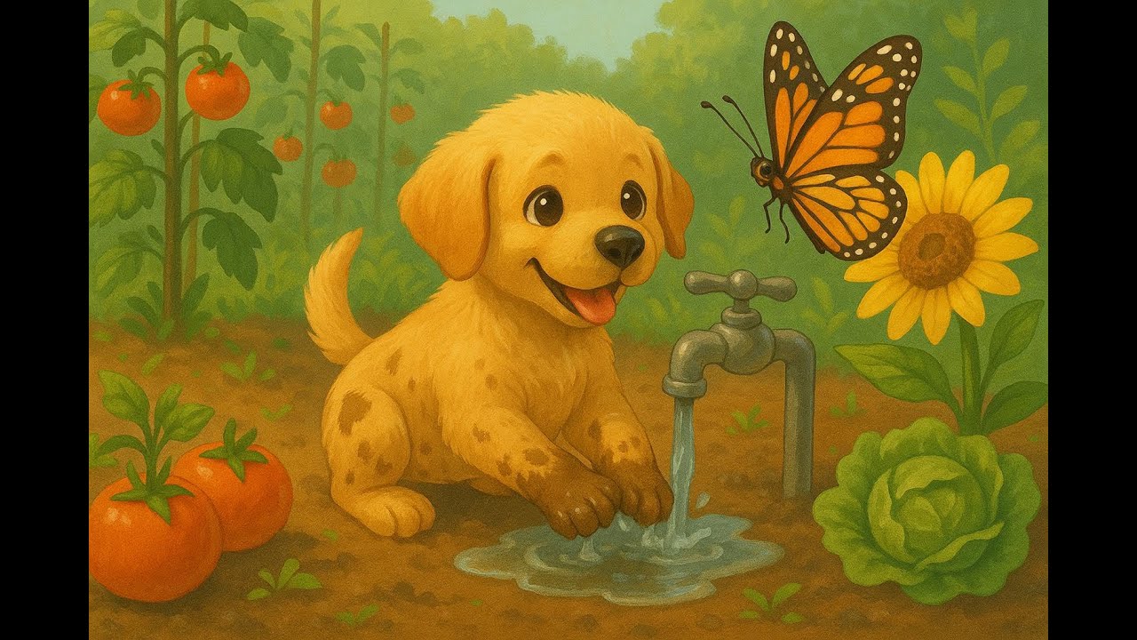 🐶🌱 Oso, el Labrador que Aprendió a Lavarse las Manos | Cuento Infantil sobre Higiene y Gratitud