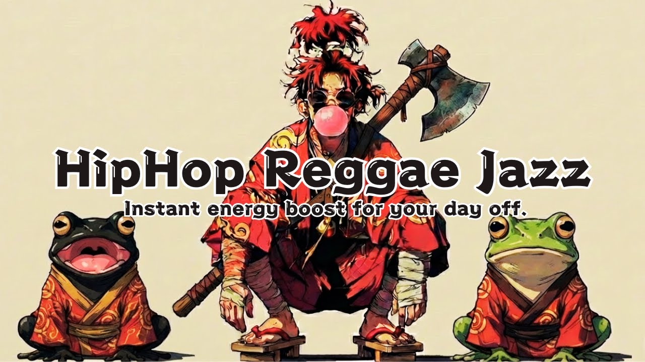 Ditching the stress for a funky rhythm | Upbeat Shamisen Reggae Jazz | 50min