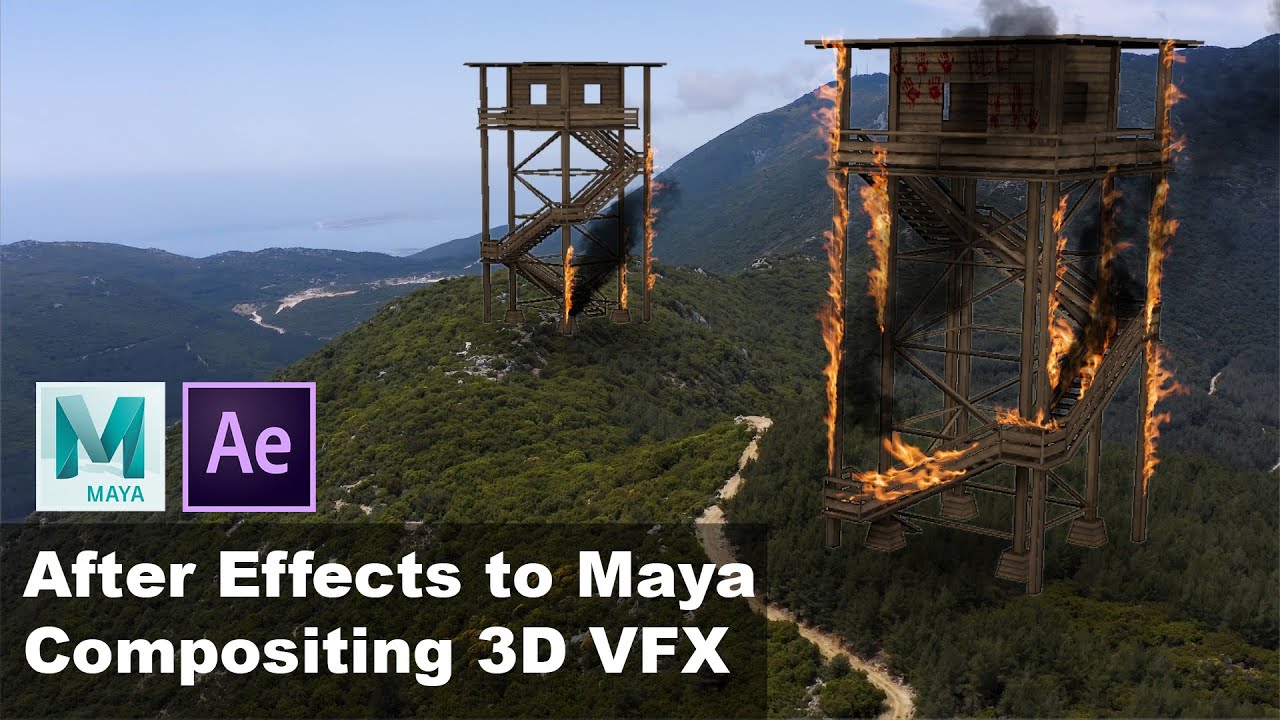 Композитинг 3D VFX из After Effects в Maya
